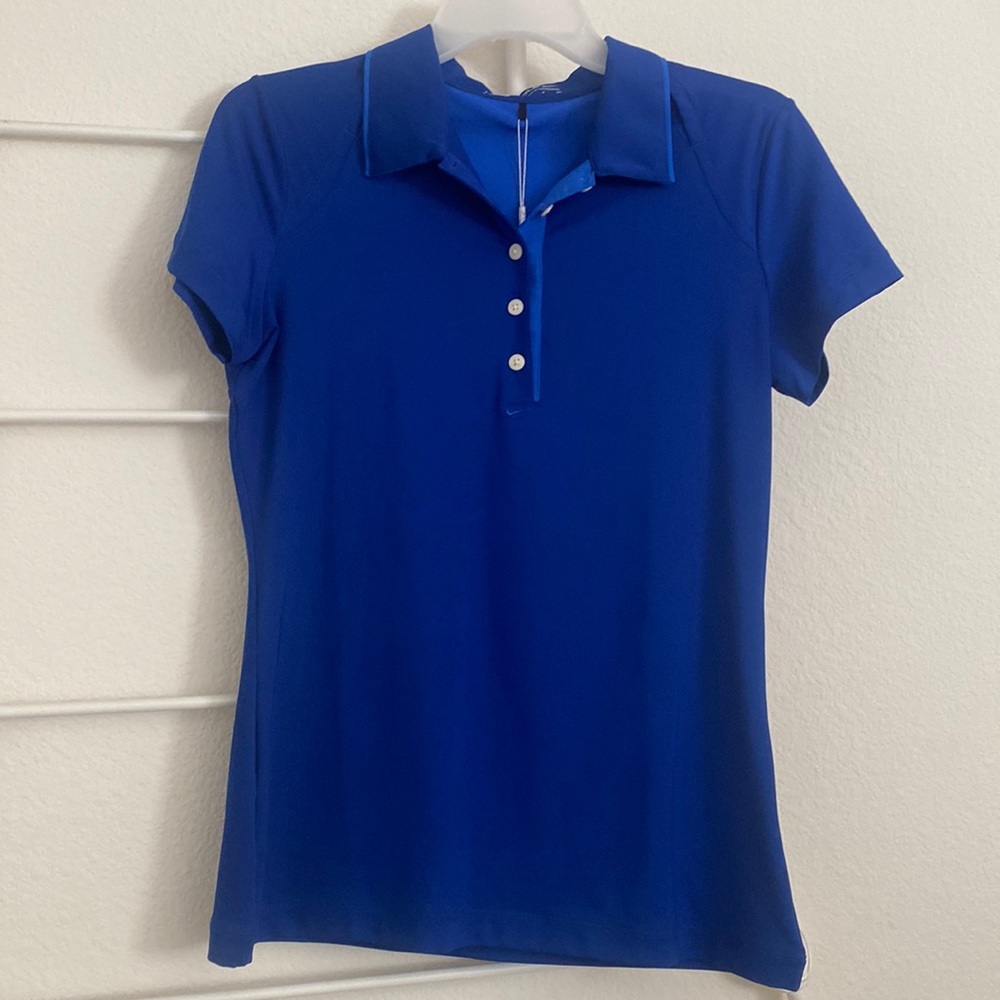 NWT NIKEGOLF DRY-FIT Polo Shirt Blue SZ S